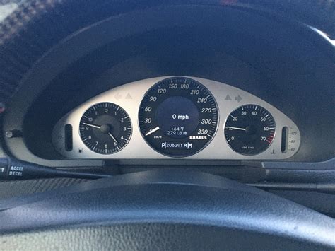 My E55 W211 -2004 has instrument cluster issues, it just restarts whenever it wants. . Mercedes w211 instrument cluster swap